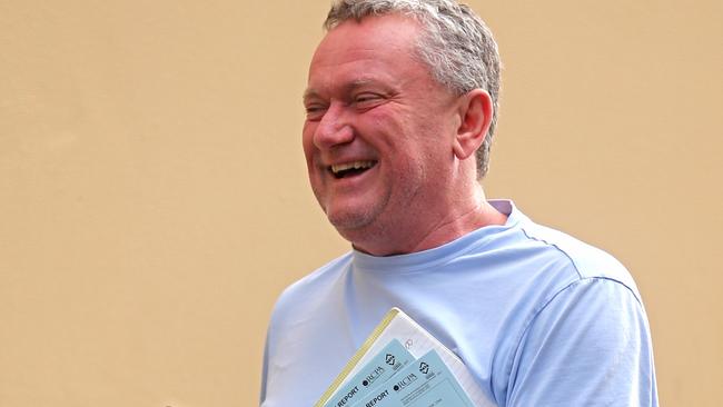 Stephen Dank outside the a medical centre in Fairfield. pic John Grainger