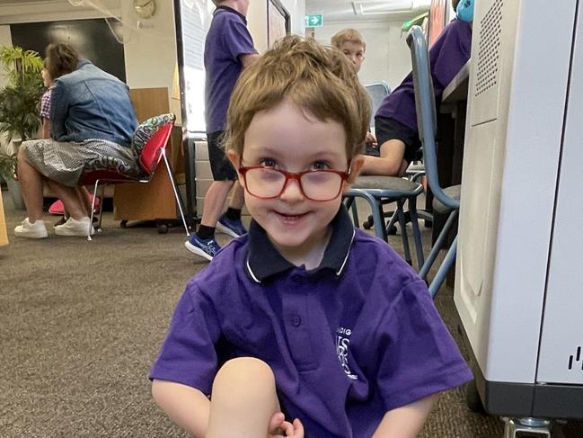 Prep Dorian Skillbeck at Bendigo Violet Street Primary School. Picture: Gianni Francis.