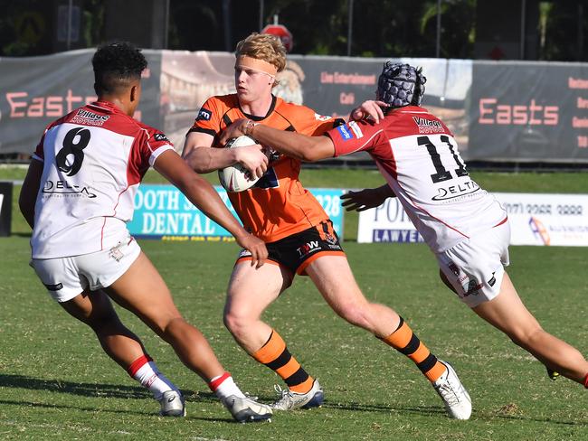 Easts player Zack Lamont Meninga Cup under 18 club rugby league match between home team Brisbane Tigers and Redcliffe.Saturday March 27, 2021. Picture, John Gass