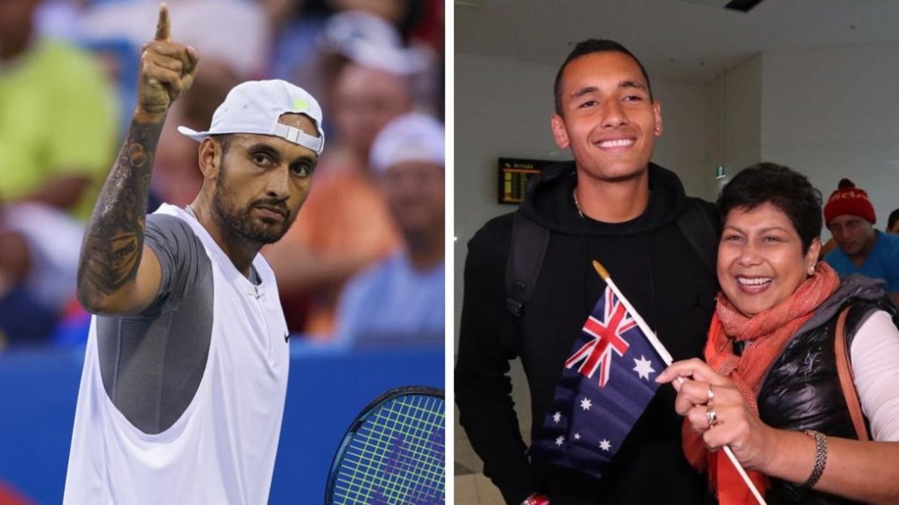 Nick Kyrgios wants his mum to “be strong”.