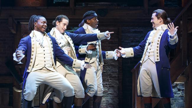 Telling the story of Hamilton required Miranda to dive deep into historical documents and wrestle with truth and fiction in and around the all-singing, all-dancing, cast of characters. Picture: Supplied