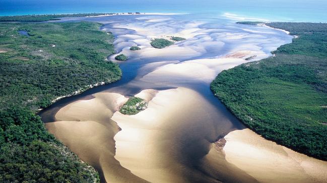 The Jardine River on Cape York. Picture: Dean Jewell