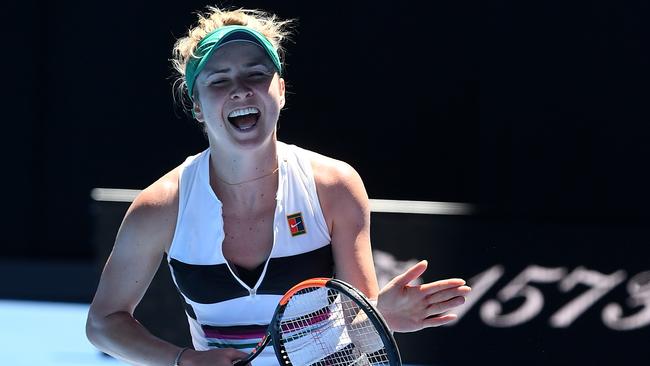 Elina Svitolina fought her way back from 0-3 third-set deficit to win her match. Picture: AAP