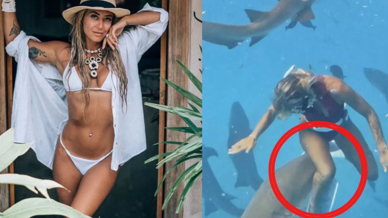 A travel influencer was bitten by a shark while in the Maldives.