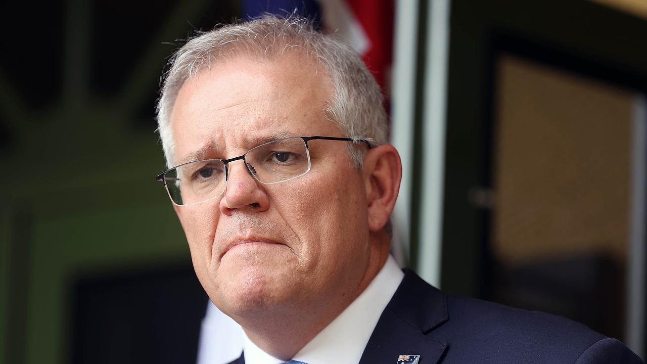 Prime Minister Scott Morrison accused the Queensland government of holding the commonwealth to ransom. Picture: NCA NewsWire / Gary Ramage