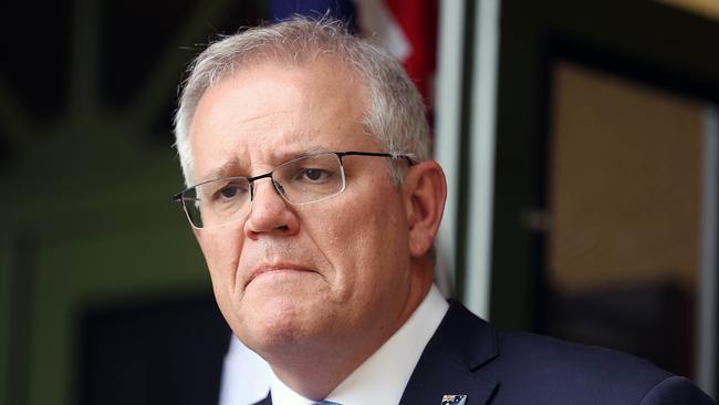 Prime Minister Scott Morrison accused the Queensland government of holding the commonwealth to ransom. Picture: NCA NewsWire / Gary Ramage