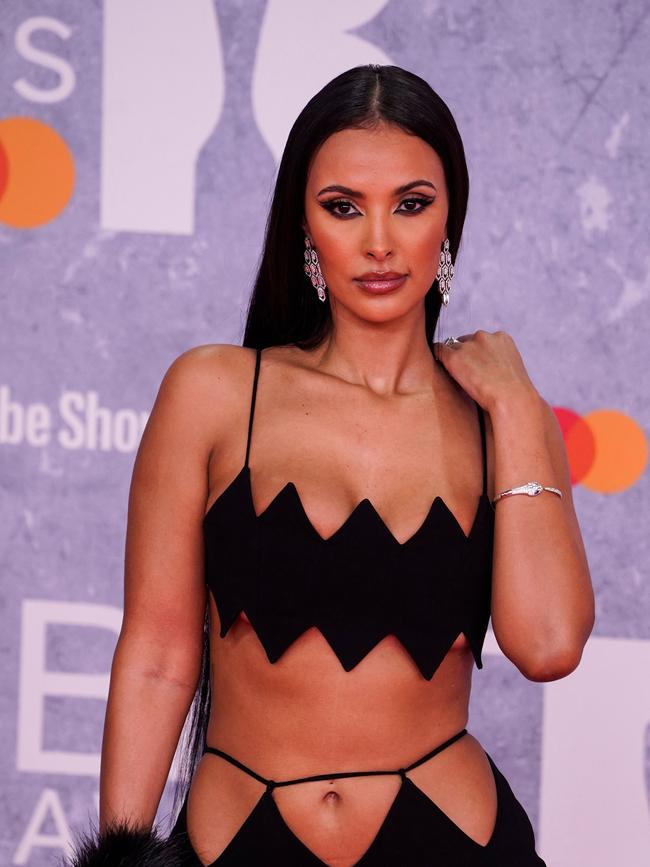 British TV host Maya Jama poses at the BRIT Awards 2022. Photo by Niklas HALLE'N.