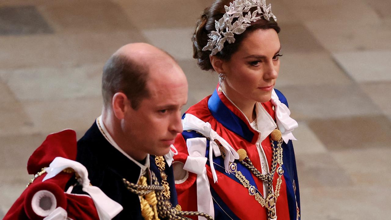 Prince William and Kate arrive at King Charles III's coronation in London