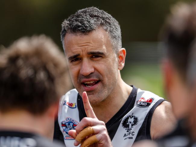 SA Weekend Labor leader Peter Malinauskas playing in a grand final for the Adelaide Uni blacks on September 27, 2020 at Simonds Park, St Marys. Picture Matt Turner.