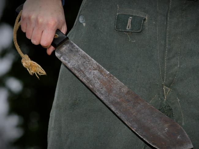 Man wielding a machete. Generic. Picture: iStock