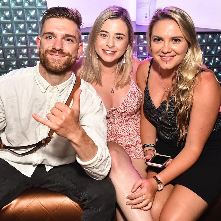 Kody Maude, Nicola Zamai, Natasha Maude at Love Nightlife for Gold Coast Bulletin Night Spotting photos PICTURE: Pedro Silva