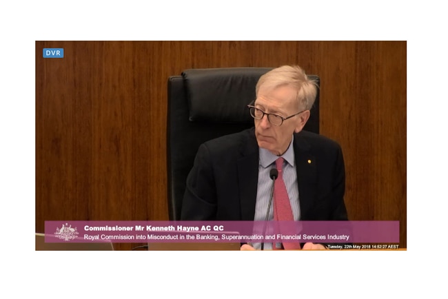 Commissioner Kenneth Hayne AC QC questioned Westpac executive Alastair Welsh.