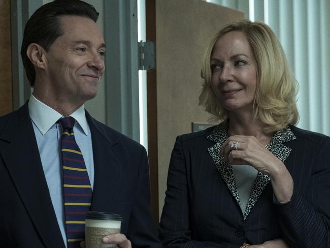 Bad Education stars Hugh Jackman alongside Allison Janney. Picture: Supplied