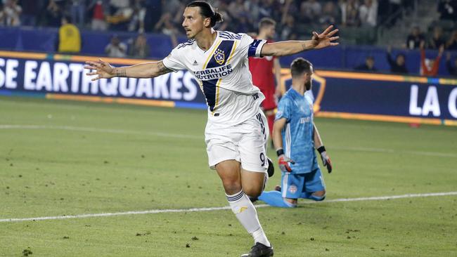 It would cost about $2.5 million to land Zlatan Ibrahimovic for a short-term deal. Picture: AP