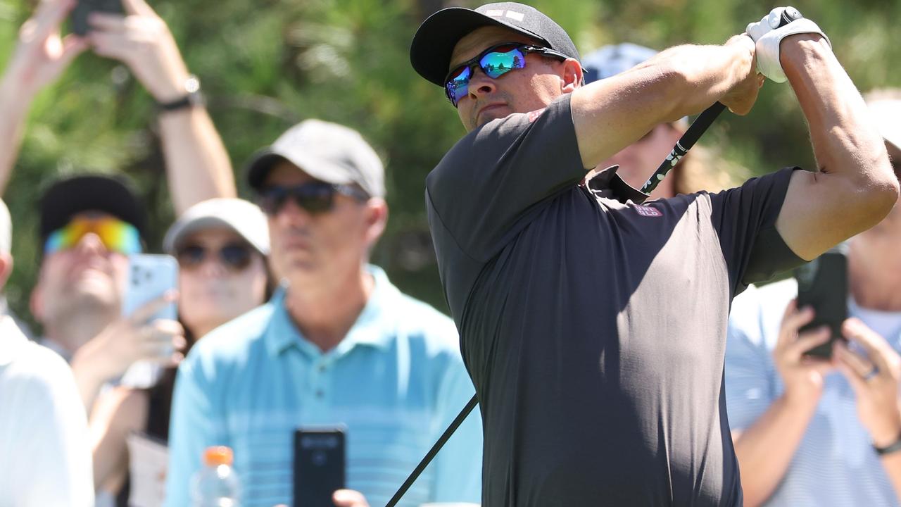 Adam Scott finished the opening round in a tie for third at the BMW Championship. Picture: Christian Petersen/Getty Images