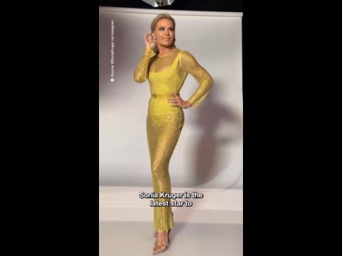 Sonia Kruger stuns in see-through dress 