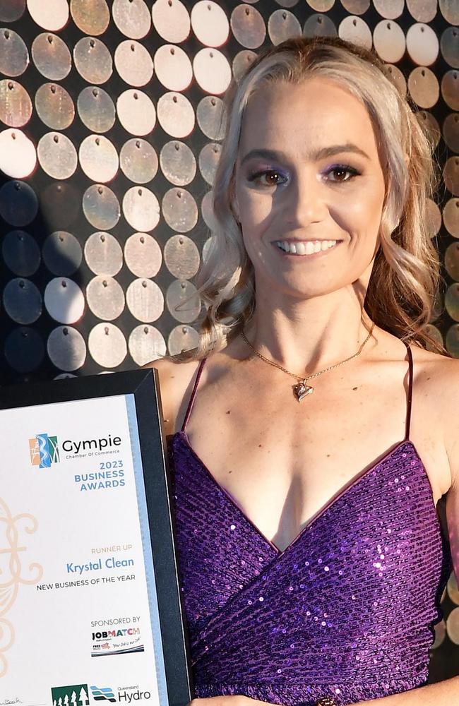 Krystal Clean, runner-up New Business of the Year at the Gympie Chamber of Commerce Business Awards. Picture: Patrick Woods