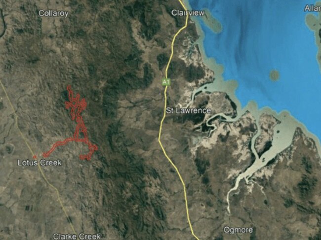 The location of Vestas Development's Lotus Creek Wind Farm in Central Queensland.