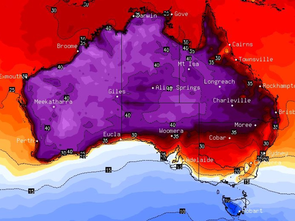 Perth, Brisbane weather Heatwaves to see temperatures soar into 40s