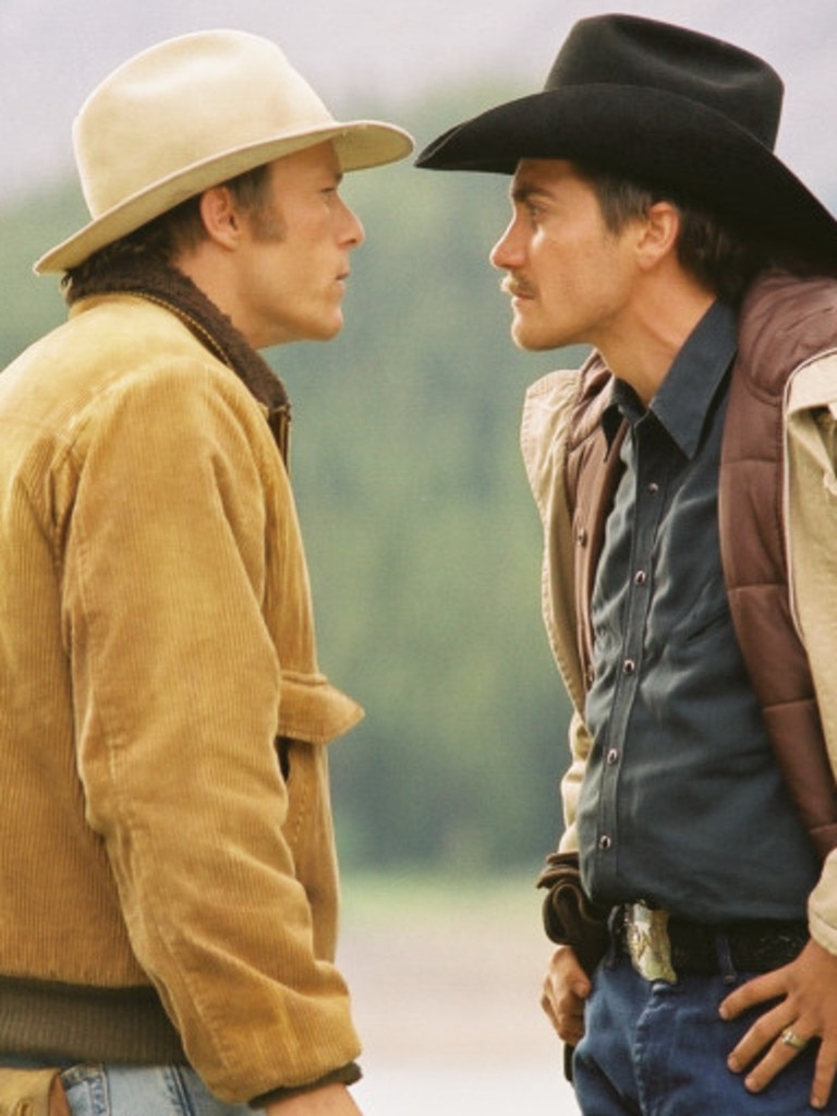 Heath Ledger and Jake Gyllenhaal in a scene from the 2005 film.