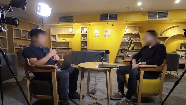 Fun Tea owner Jason Duan in an interview on YouTube spoken in Mandarin with YouTuber ‘Sydney Daddy’. Picture: YouTube