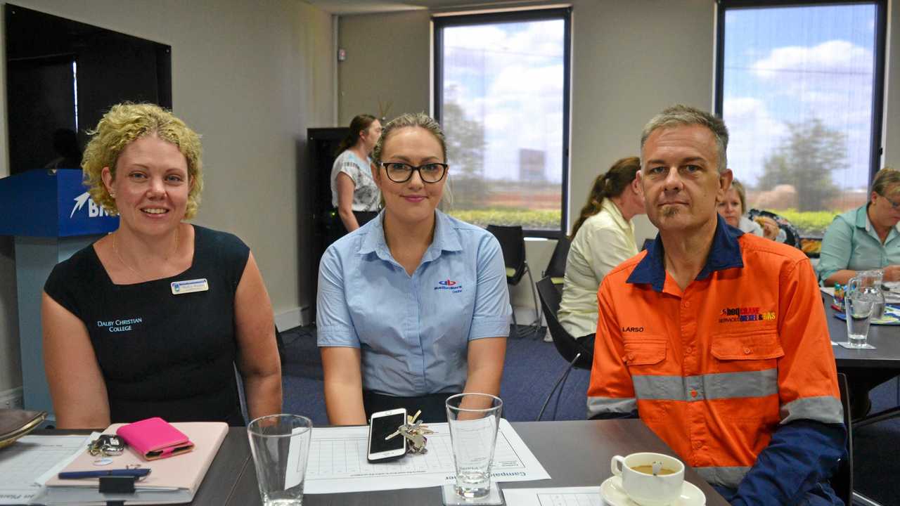 Shelley Wieden, Rachel Daff and Greg Larsen. Picture: Meg Gannon