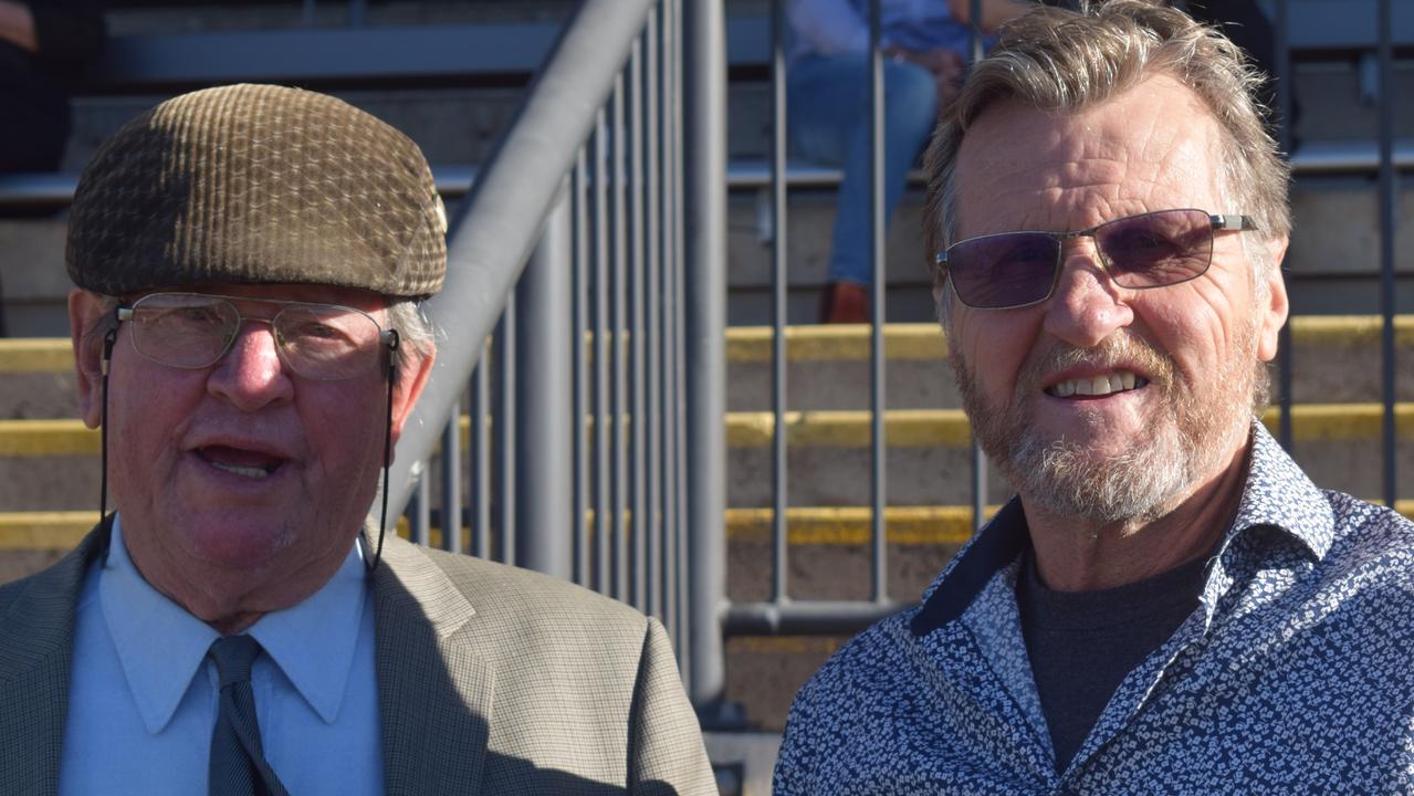 The Gympie Turf Club was packed full of happy punters as the region enjoyed its first ever TAB race meeting on Saturday, June 19, 2021: John Cartwright and Chris Chapman.