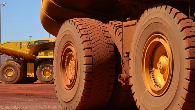 BHP began production at its $US3.6bn ($A4.98bn) South Flank iron ore mine, 56km northwest of Newman in Western Australia’s Pilbara region, in late May - shortly after the iron ore price hit a record $US233 per tonne. It was officially opened on Thursday. Picture by: Rebecca Le May