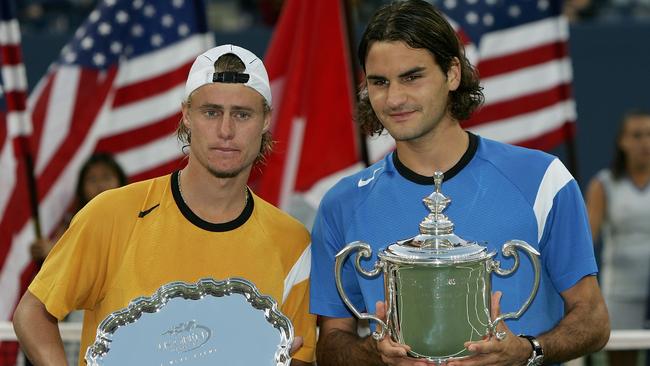 Lleyton Hewitt lost the 2004 US Open to Roger Federer. Picture: Clive Brunskill/Getty Images)