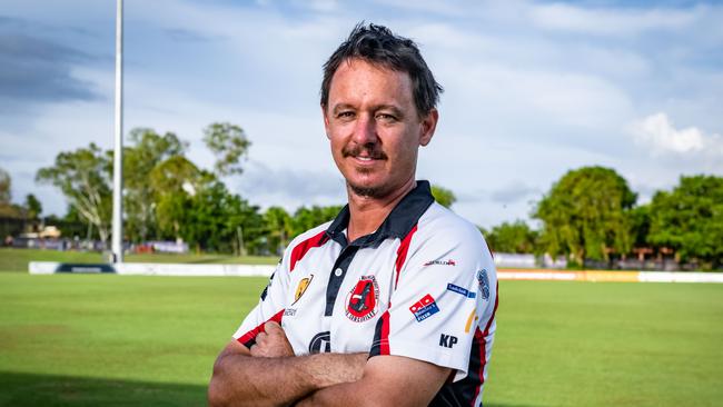 Southern Districts captain Tim Garner ahead of the 2023 Darwin Cricket season. Picture: Patch Clapp