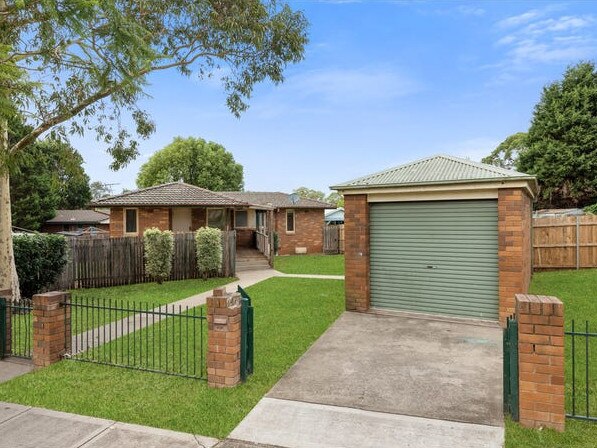 This three bedroom house sold for $597,000 on Merino Cres, Airds in March 2023.