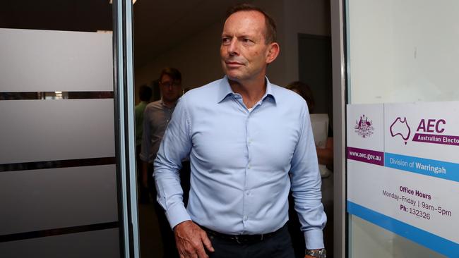 Tony Abbott faces a ‘nasty personal campaign’ in Warringah. Picture: Hollie Adams