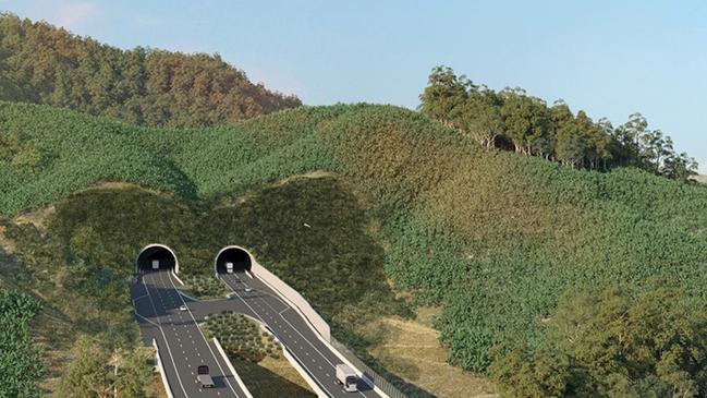 Artists’ impression of Coffs Harbour tunnel.