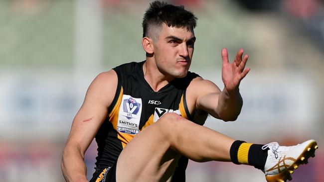 Clohesy’s teammate Shaun Mannagh caught eyes after a dominating VFL grand final. (Photo by Morgan Hancock/AFL Photos via Getty Images)