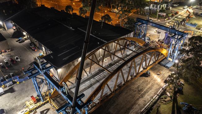 James Ruse Bridge when it was under construction in May.