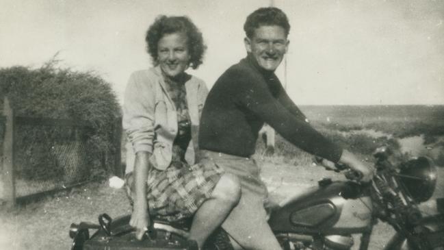 Hazel Masterson with Bob Hawke in 1951, before their marriage. Picture: Supplied