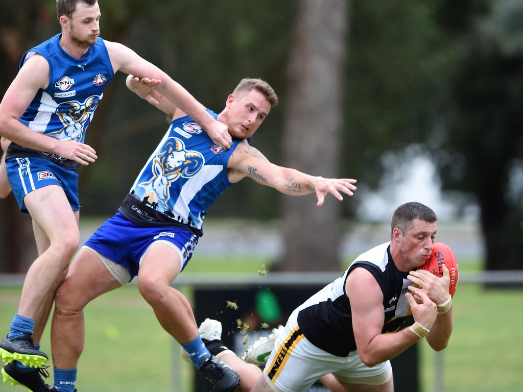 Eastern: Action from the clash between Croydon North and Chirnside Park. Picture: Steve Tanner