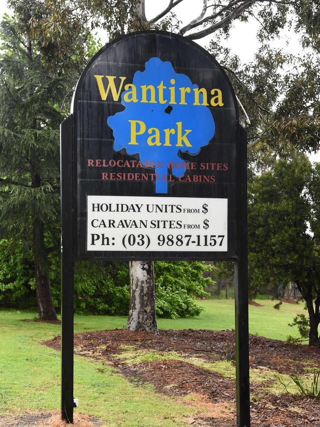 Wantirna Caravan Park. Picture: Lawrence Pinder