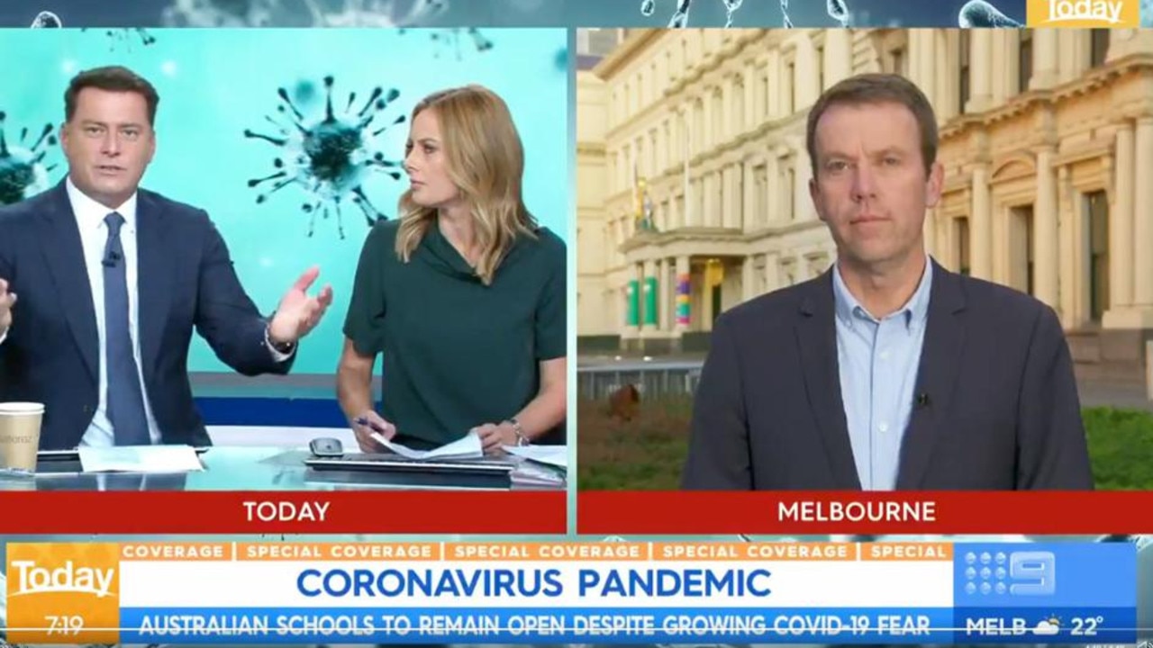 Karl Stefanovic and Allison Langdon pressed the Education Minister on air this morning.