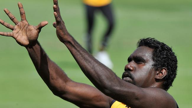 Relton Roberts training at Punt Road.