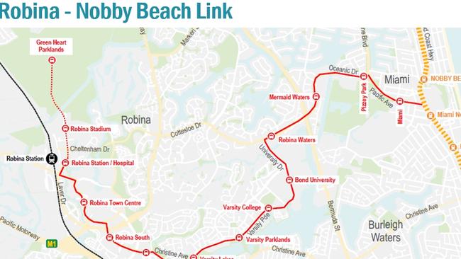 The Robina to Nobby Beach link,