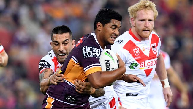 Brisbane must muscle up in the middle in order to play Anthony Seibold’s expansive brand of football. (Photo by Bradley Kanaris/Getty Images)