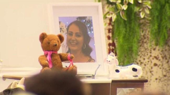 Julie Seed was laid to rest on Wednesday. Picture: 7 News