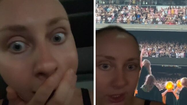 Taylor Swift seat hack. Picture: TikTok