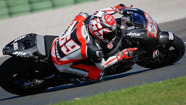 Hayden back on a Honda for the first time since the end of 2008.