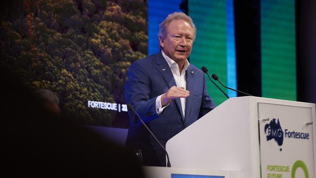 Fortescue Metals Group chairman Andrew Forrest wants to pivot his iron ore miner into green energy.