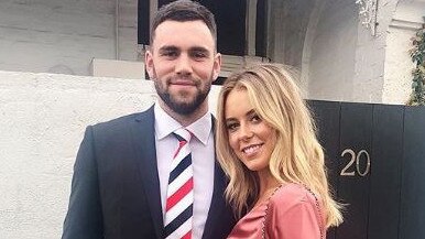 Paddy McCartin and Lucy Brownless. Picture: Instagram Sept 2018