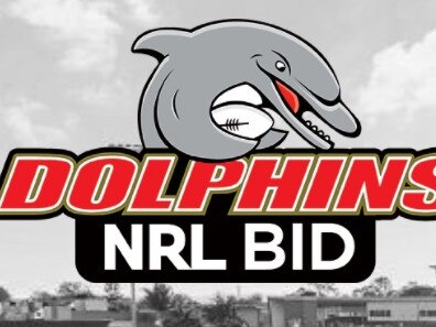 The Dolphins' proposed logo for new Brisbane NRL team. Photo: www.dolphinsnrl.com.au