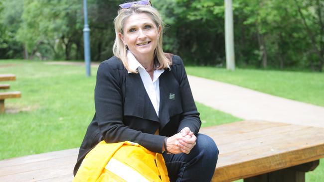 Major role: Walwa Bush Nurse Sandi Grieve, who helped the small town shelter from bushfires last summer. Picture: Fiona Myers