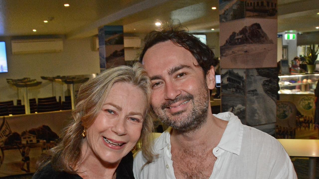 Leanne Sanderson and Rhys O’Brien at launch of Swell Sculpture Festival at Currumbin SLSC. Pic: Regina King